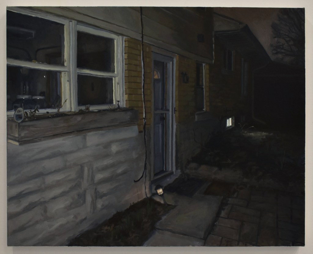 Visit 1, 2023, Oil on canvas, 24" x 30"