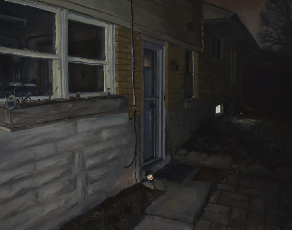 Visit 1, 2023, Oil on canvas, 24" x 30"