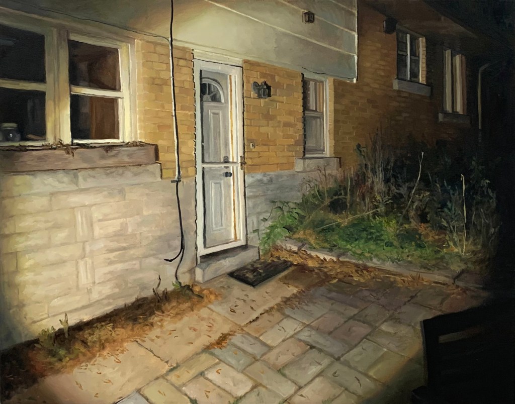 Visit 2, 2023, Oil on canvas, 30" x 24"