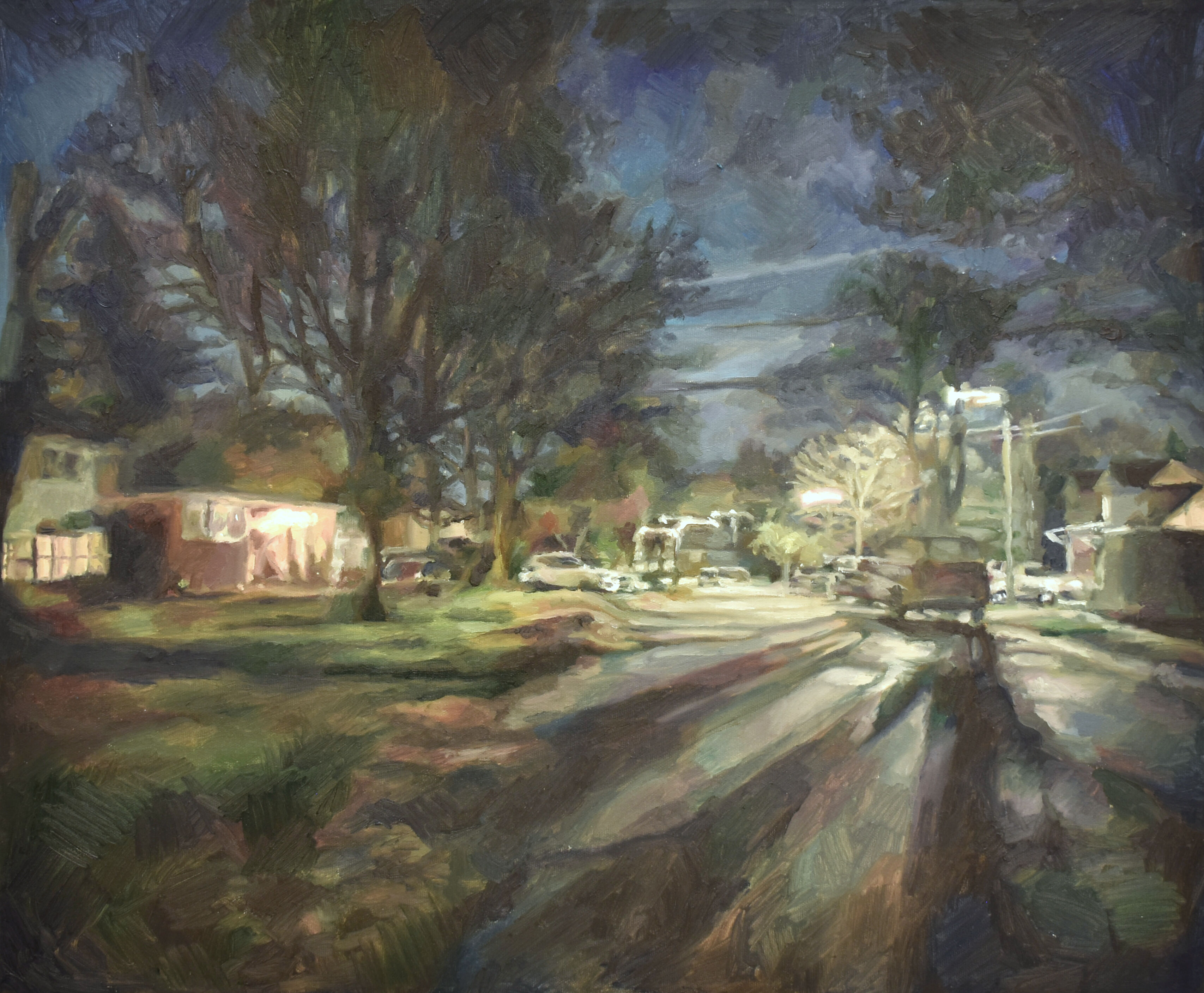 NV Aftermath, 2023, Oil on canvas, 18" x 22"