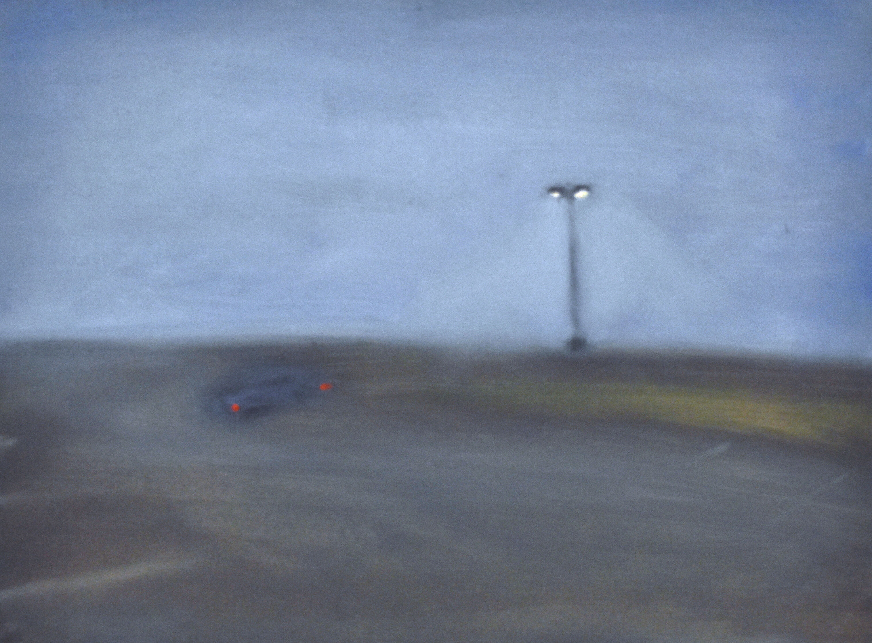 Space 2, 2023, Oil on wood panel, 6" x 10"