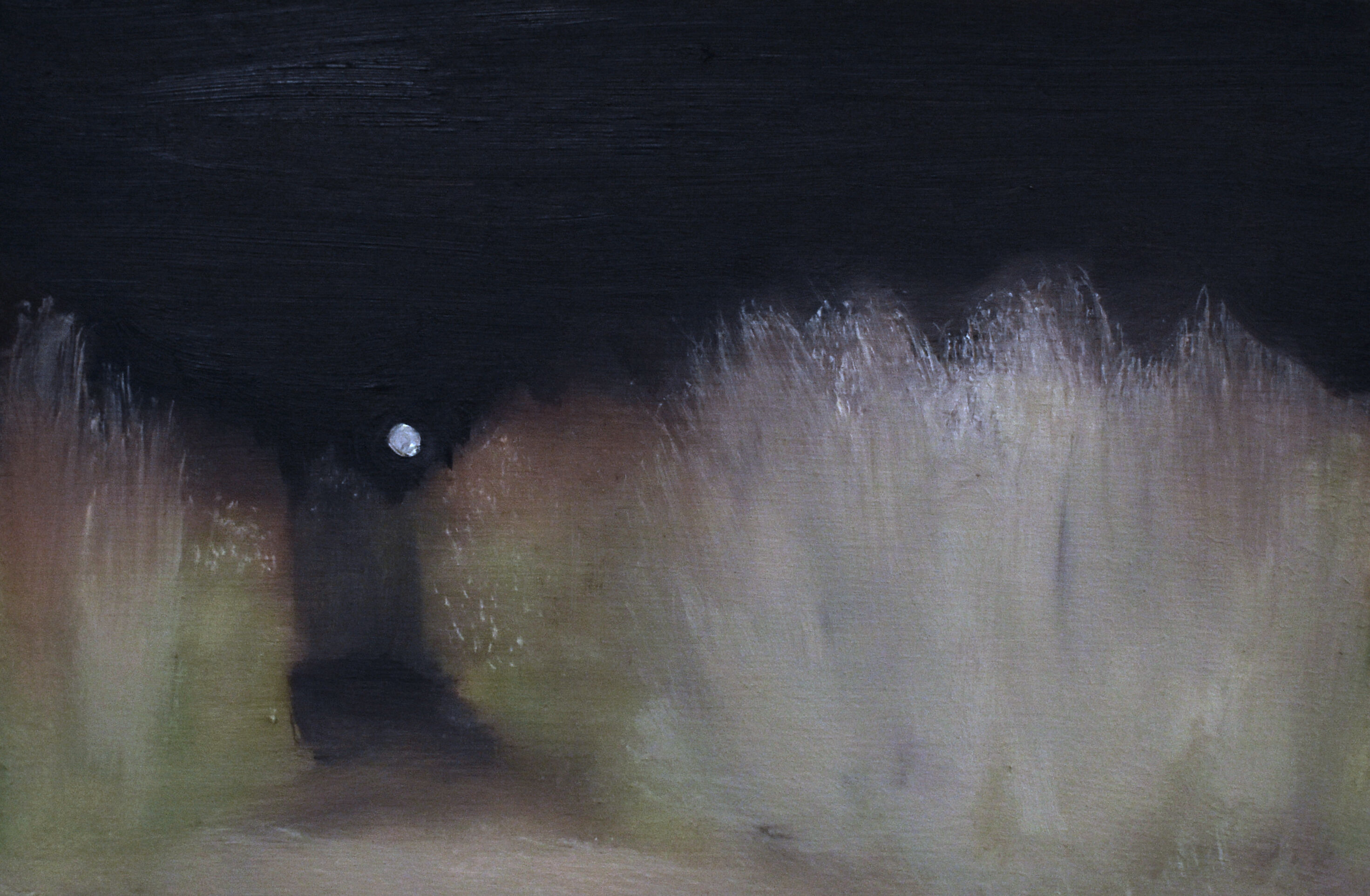 Field, 2023, Oil on wood panel, 3" x 6"