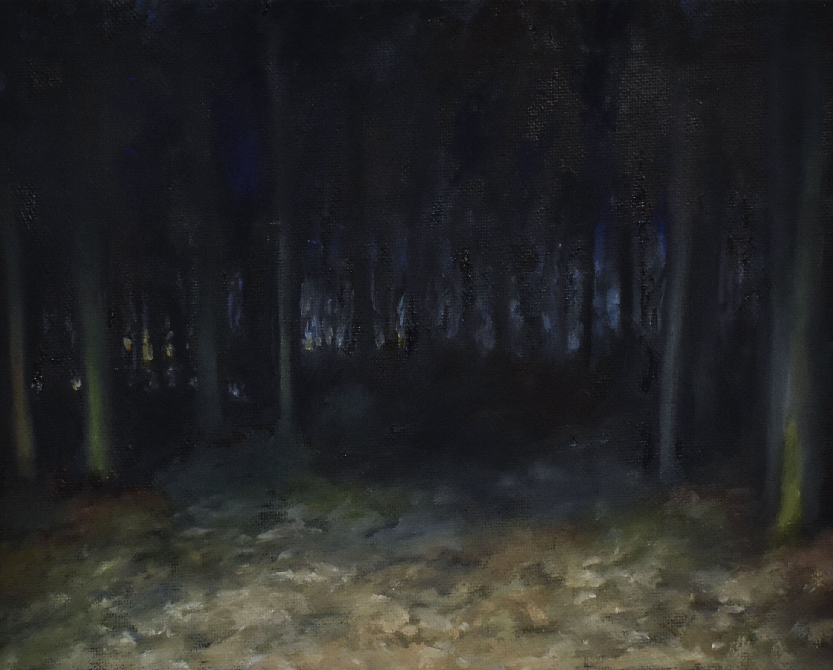 Forest, 2023, Oil on canvas, 8" x 12"