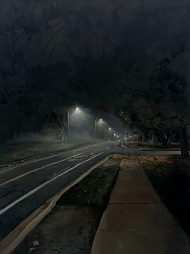 No one there, 2023, Oil on canvas, 48" x 60"