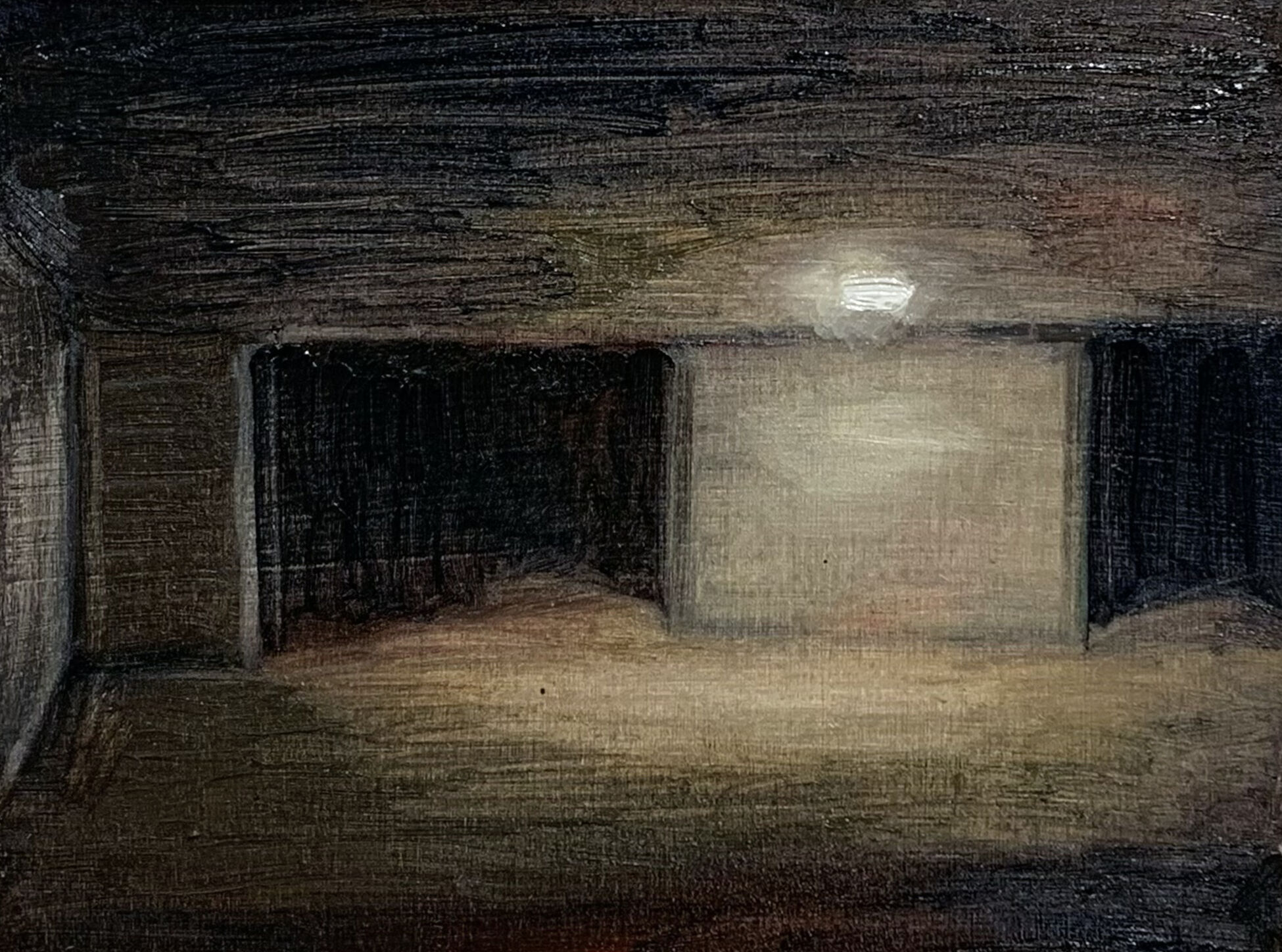 Space 1, 2023, Oil on canvas, 5" x 8"