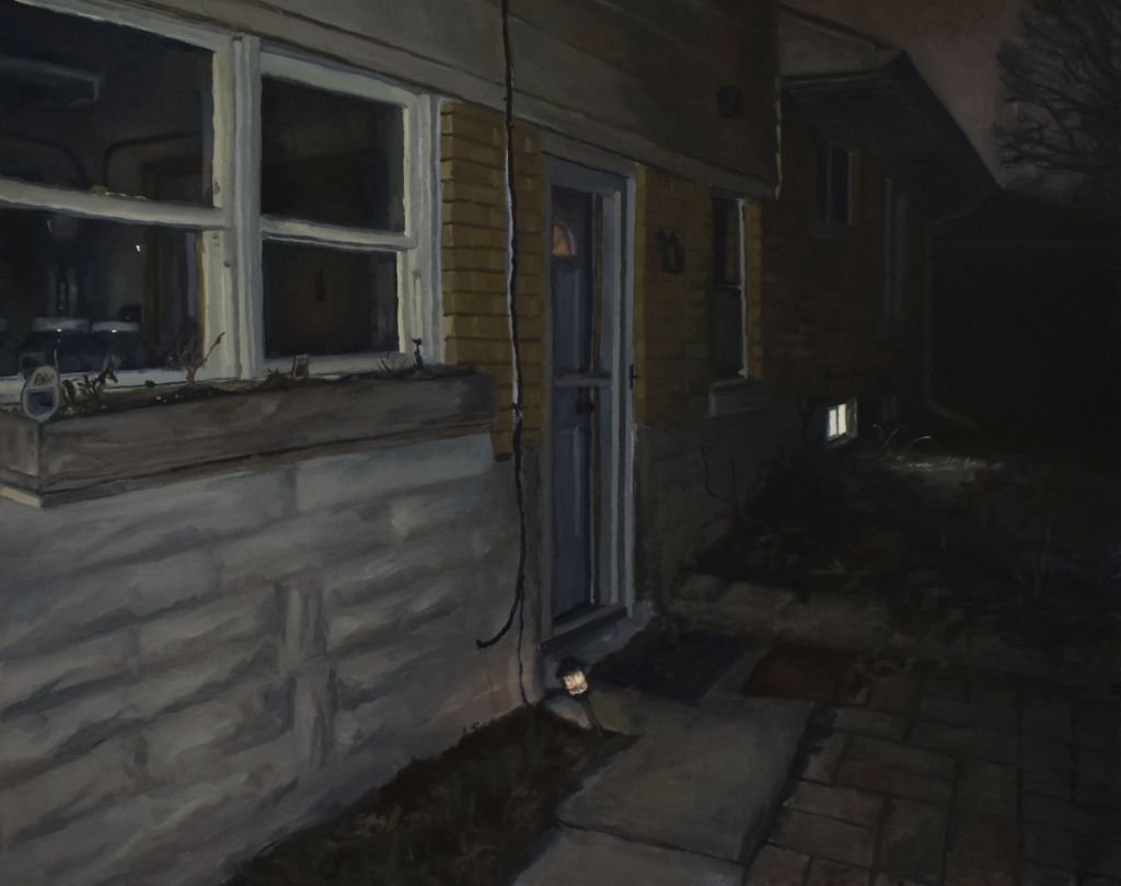 Visit 1, 2023, Oil on canvas, 24" x 30"