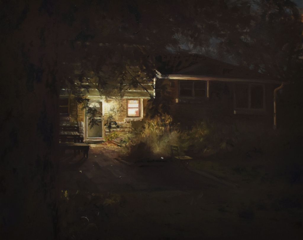 Visit 3, 2023, Oil on canvas, 24" x 30"