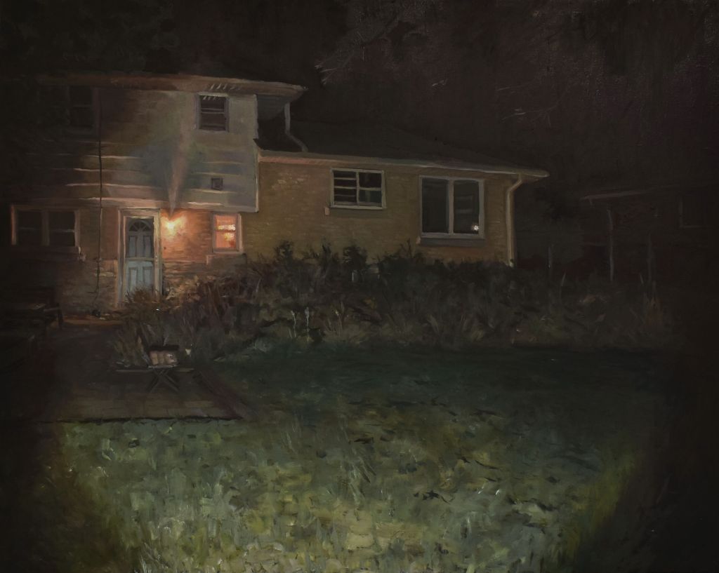 Visit 4, 2024, Oil on canvas, 24" x 30"