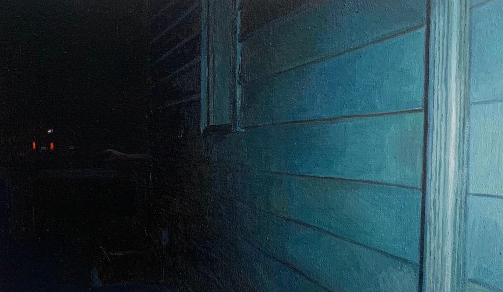 Cottesmore (Siding), 2025, Oil on canvas, 20" x 12"